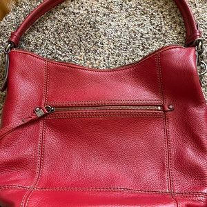 The Sak Red Leather Hobo Bag